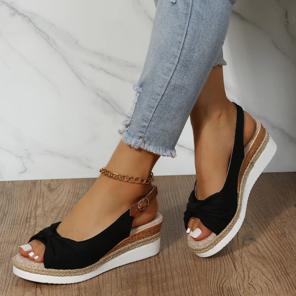 Bridget | Slingback Espadrille Wedge Women Summer Sandals