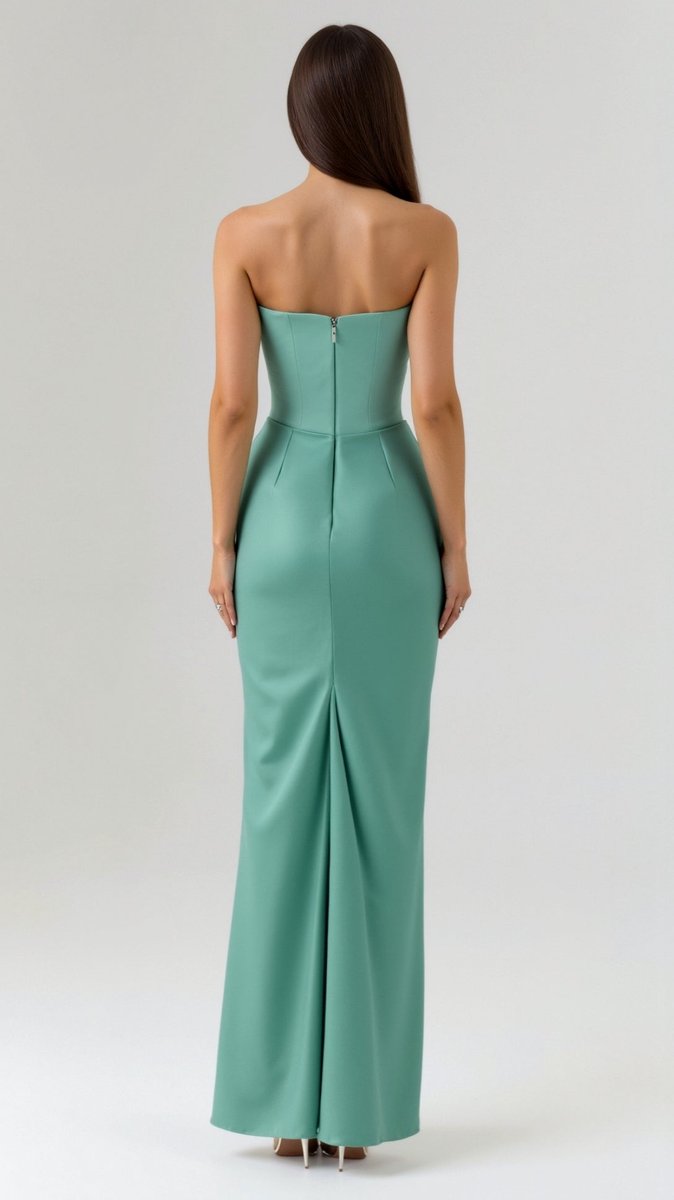 Thea | Strapless Corset Satin Women Party Dress