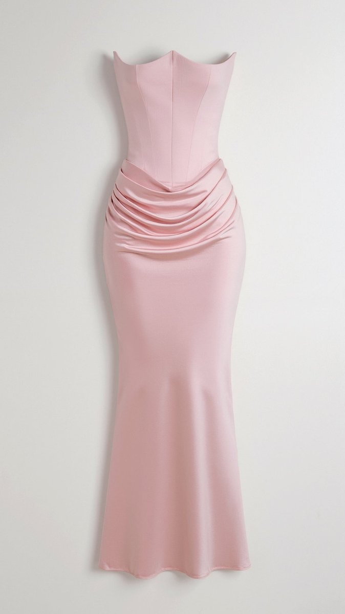 Thea | Strapless Corset Satin Women Party Dress