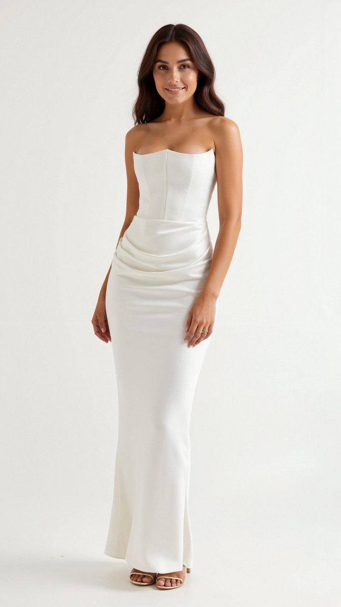 Thea | Strapless Corset Satin Women Party Dress