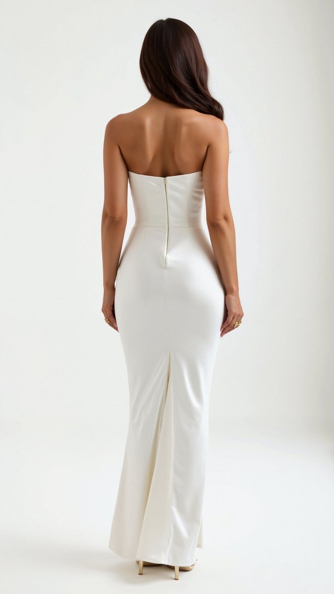 Thea | Strapless Corset Satin Women Party Dress