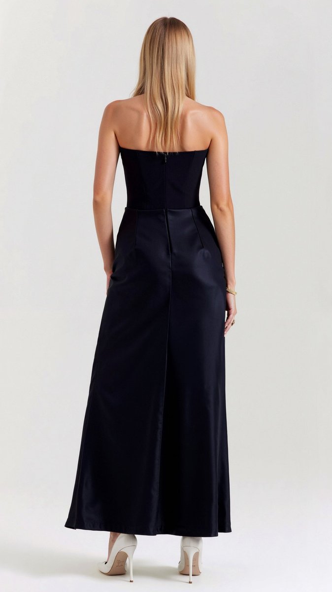 Thea | Strapless Corset Satin Women Party Dress