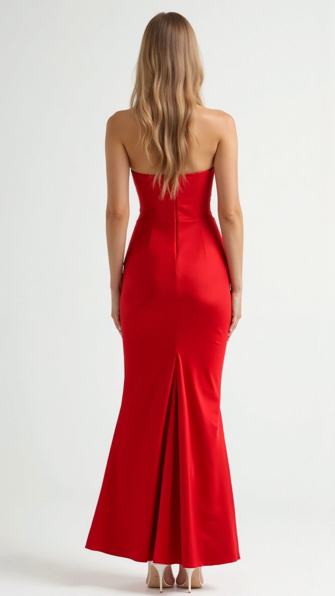 Thea | Strapless Corset Satin Women Party Dress