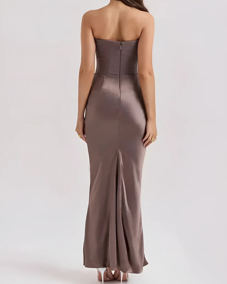Bronte | Draped Satin Corset Women Party Dress
