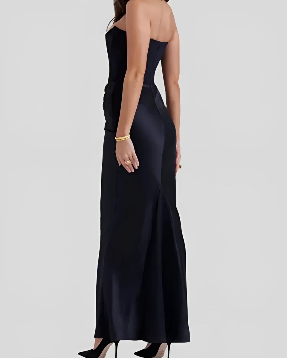 Bronte | Draped Satin Corset Women Party Dress