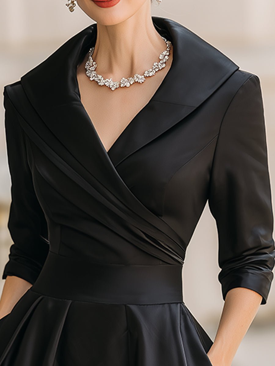 Delphine | Vintage A-Line Wrap Women Party Dress